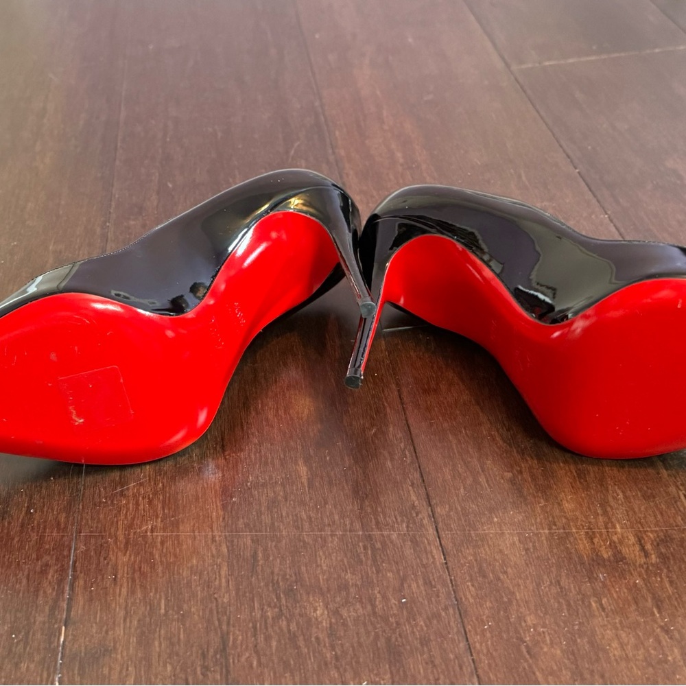 Christian Louboutins Pigalle Follies 100 size 36.5 black NWOT - Picture 5 of 7
